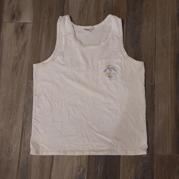 Guess Jeans White Cotton Men's V-Neck T-Shirt